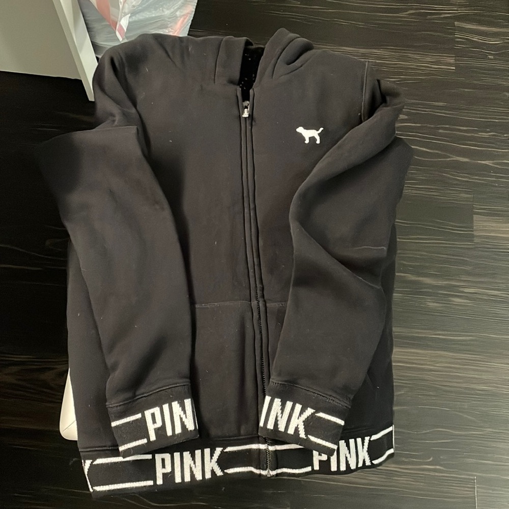 Victoria’s Secret pink fuzzy jacket